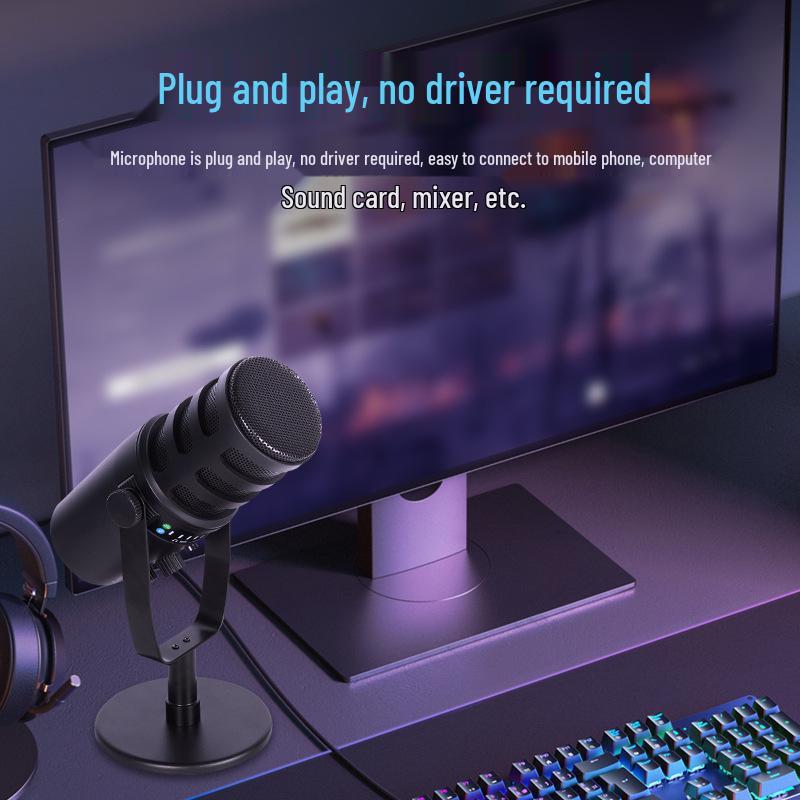 MV7 Dynamic USB Microphone for Computer, Recording, Singing & Live Streaming - Driver-Free, Plug & Play Professional Mixer Integration