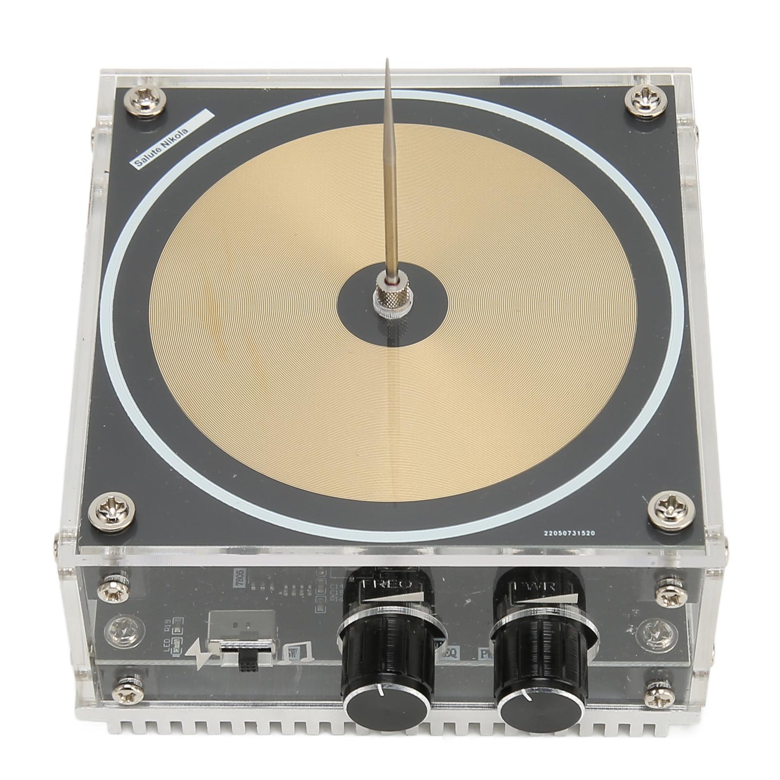 

Музыкальная катушка длиной 10 см, генератор молний, дуговой плазменный громкоговоритель, эксперимент по беспроводной передаче US Plug