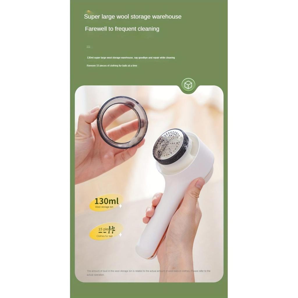 1pc, USB Rechargeable Fabric Shaver and Lint Remover - Portable and Powerful for Clothes, Bedding, and Furniture