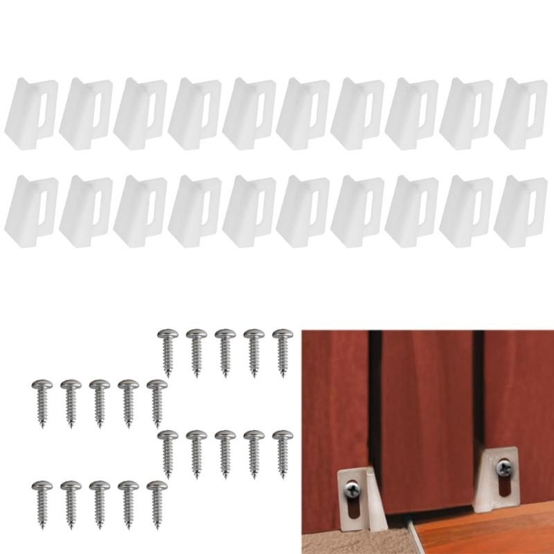 Plastic Sliding Door Hardware Clips Heavy Load Support Smooth Operation Wear Resistant Easy Mounting Door Component