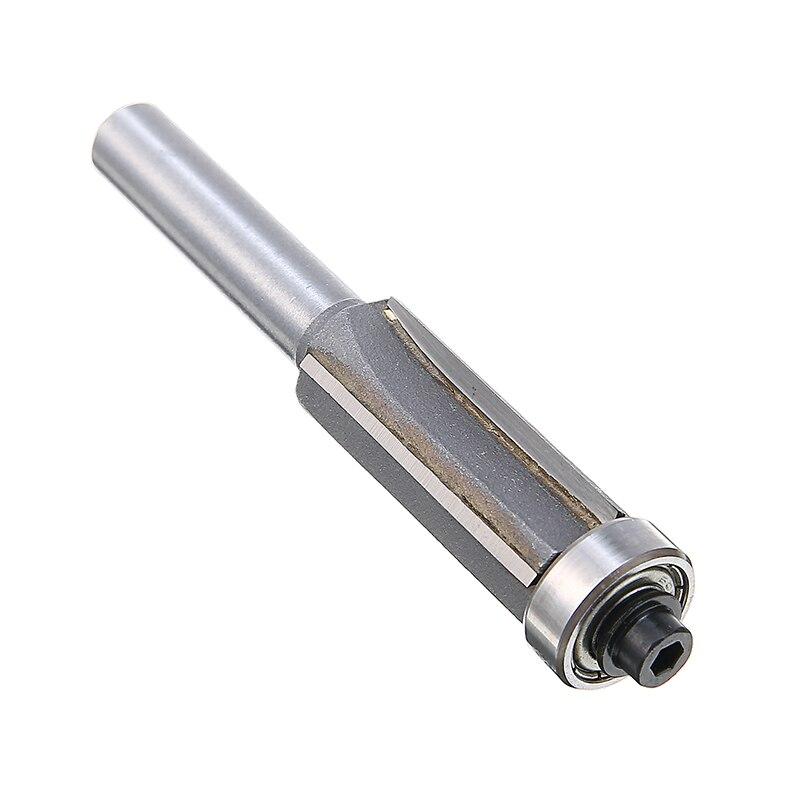 1PC 8mm Shank 4 Teeth Extra Long Flush Trim Router Bit Bearing Woodworking Milling Cutter