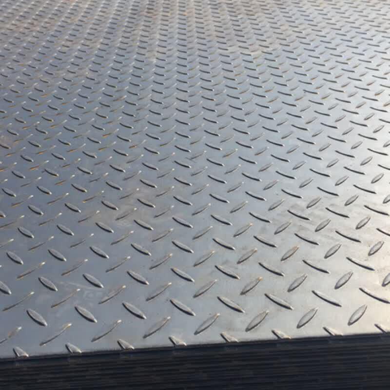 Anti-slip Laser Cut Black Pattern Steel Tread Plate