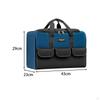 Heavy-Duty Tool Storage Bag with Multiple Compartments and Durable Zipper for Construction