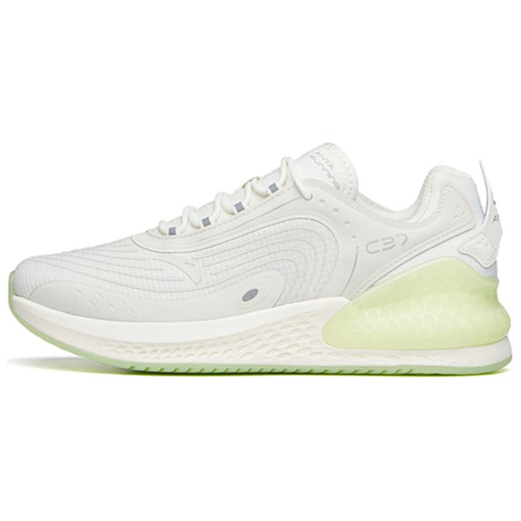 Anta C37+ Running Series Soft Sole Low Top Running Shoes Glow In The Dark Women sneaker White Green 922045537-7