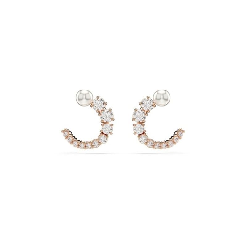 Matrix Rose Gold Hoop Earrings 5692264
