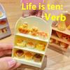 Miniature Supermarket Shelf Display Stand Storage Rack Scene Decor House Accessories