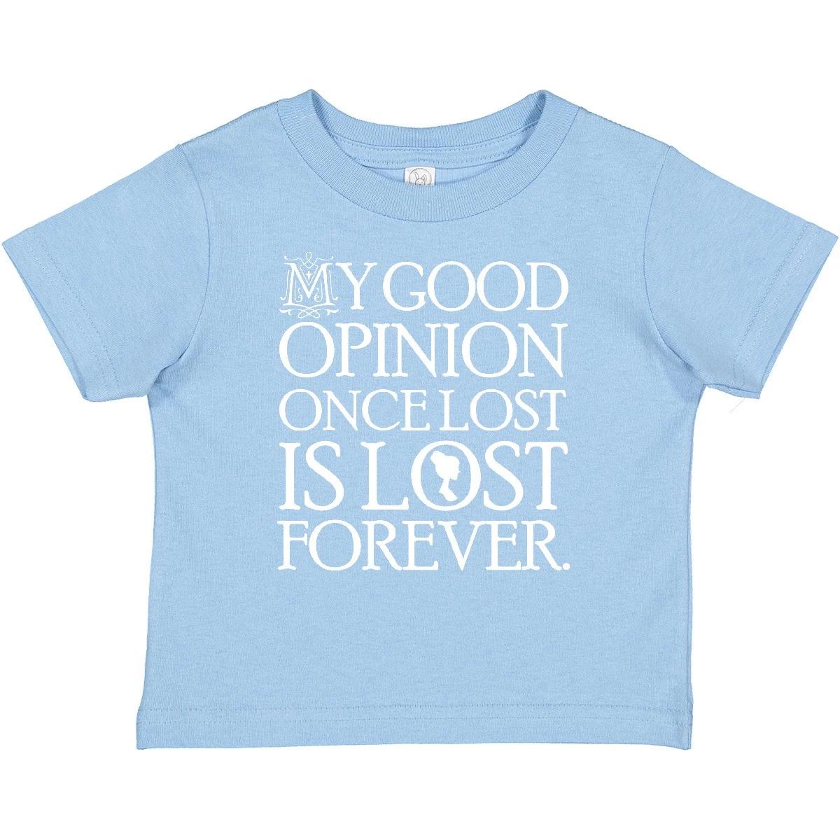 Inktastic Jane Austen Good Opinion Baby T-Shirt Quotes English Teacher Romance 130