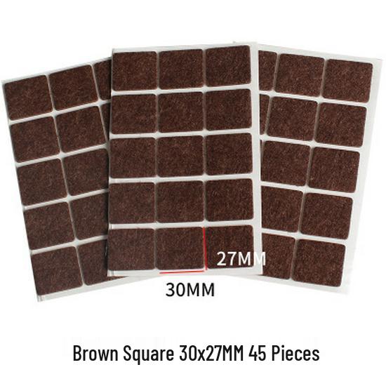 Self-Adhesive Protective Pads for Table and Chair Legs - Anti-Collision, Noise-Reducing, Solid Wood Furniture Cushioning