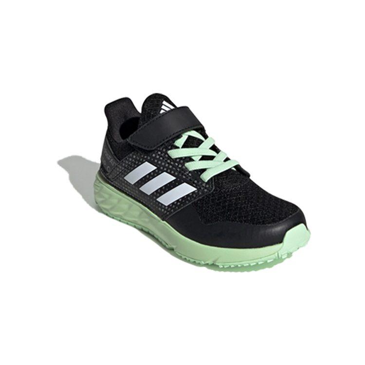 Adidas Fortafaito EL K Slip Resistant Low top Kids' Running Shoes Black Green Children Aged 3 7 Years Old EE7308