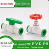 Quick Connect 6-Point Stop Water Pipe Valve with Quick Insert