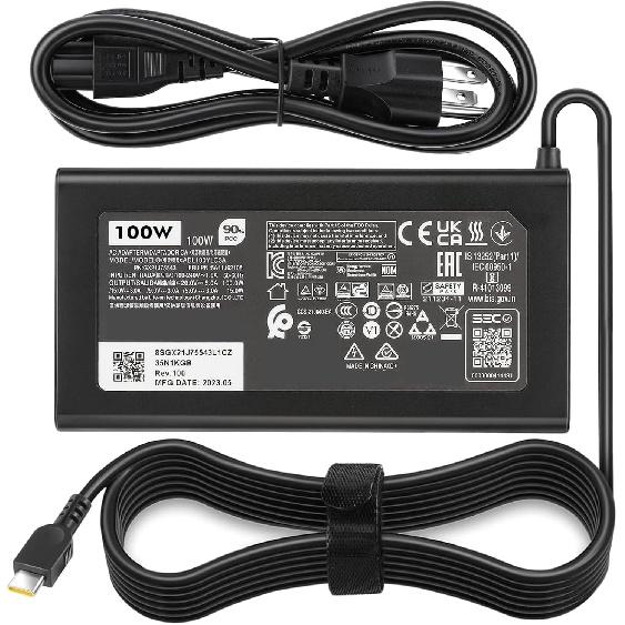 100W USB Type C Laptop Charger Fit for Lenovo ThinkBook Plus G3 13x 14G5 14G6 14s 14p 16G4+16p Lenovo ThinkPad neo 14 P14s L15 T16 Yoga 7 Pro7 9 9i