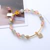 Natural Strawberry Crystal Bracelet Bangles Women Fashion Jewelry Accessories Gift
