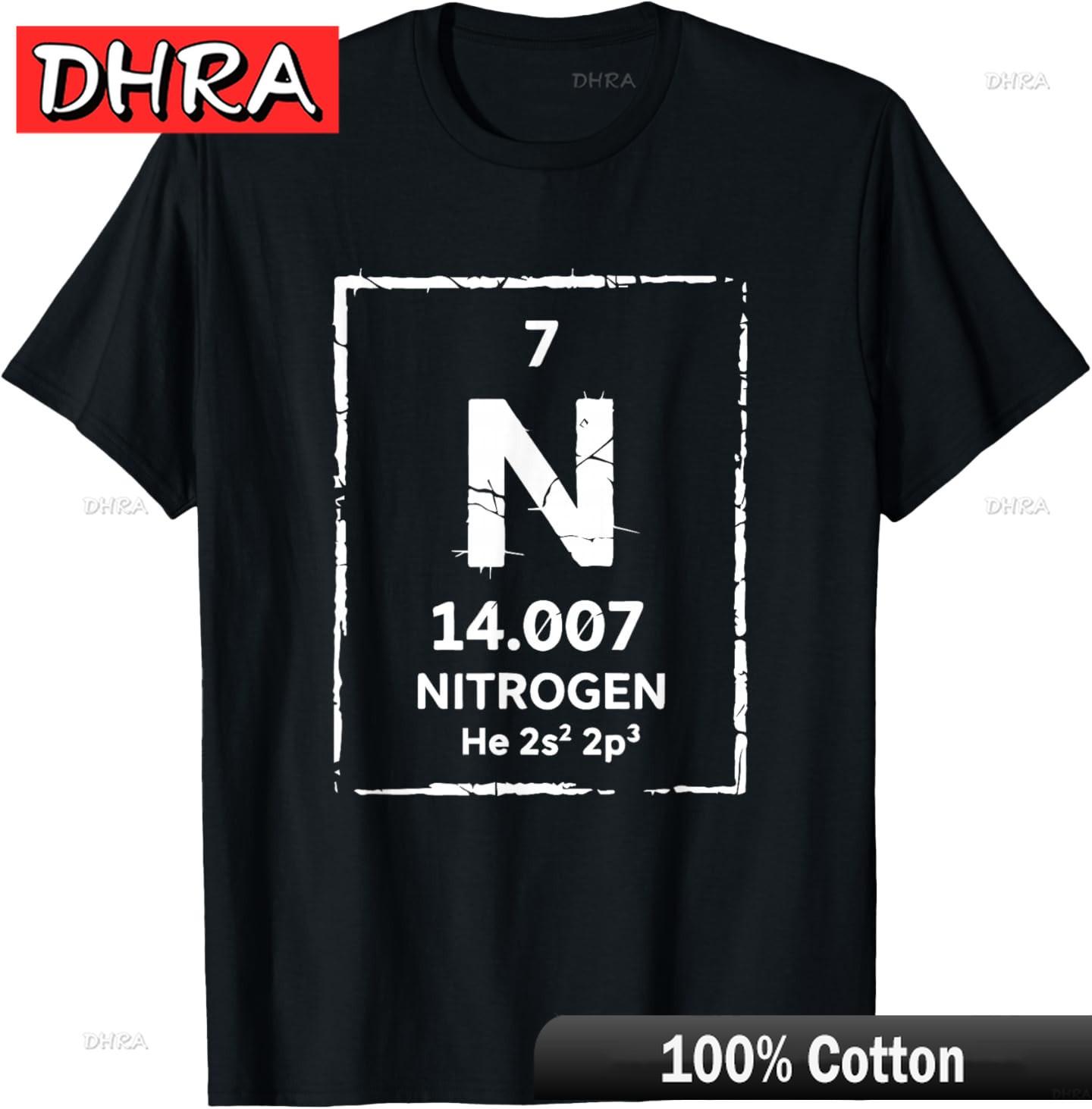 

Periodic Table of EleUnisexts Nitrogen EleUnisext TShirt Clothing Unique Funny Trendy TShirts Tees for Daily Wear TShirt Customized 4XL