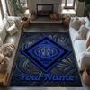 Inter Milan Personalized Name Floor Rug Office Rug Suitable for Decorate room Foyer Bedrooms Living Rooms Antislip Carpet Office home decor
