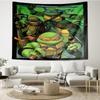 Turtles Team Adventure Tapestry, Unique Design Tapestry, Wall Decor for Bedroom,Livingroom, Playroom,Heartwarming Fan Holiday Gifts