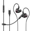 Detachable Microphone Earbuds Noise Cancelling Earphones
