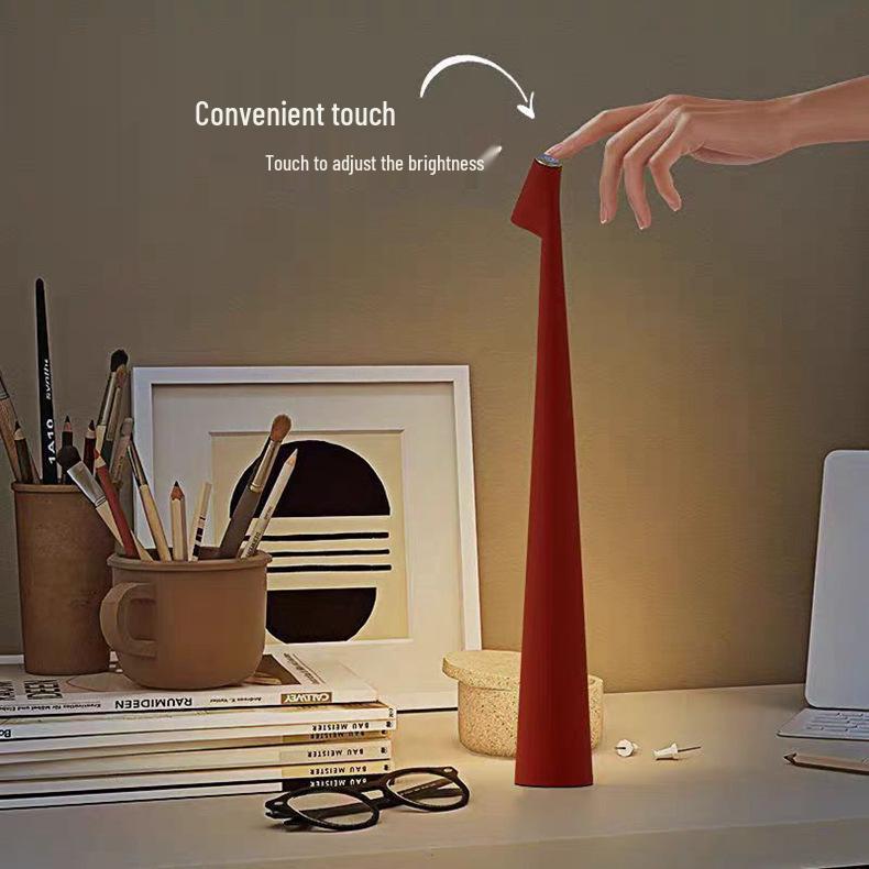 Designer Style Tall Desk Lamp: Modern Minimalist Ambient Light for Bedside or Reading