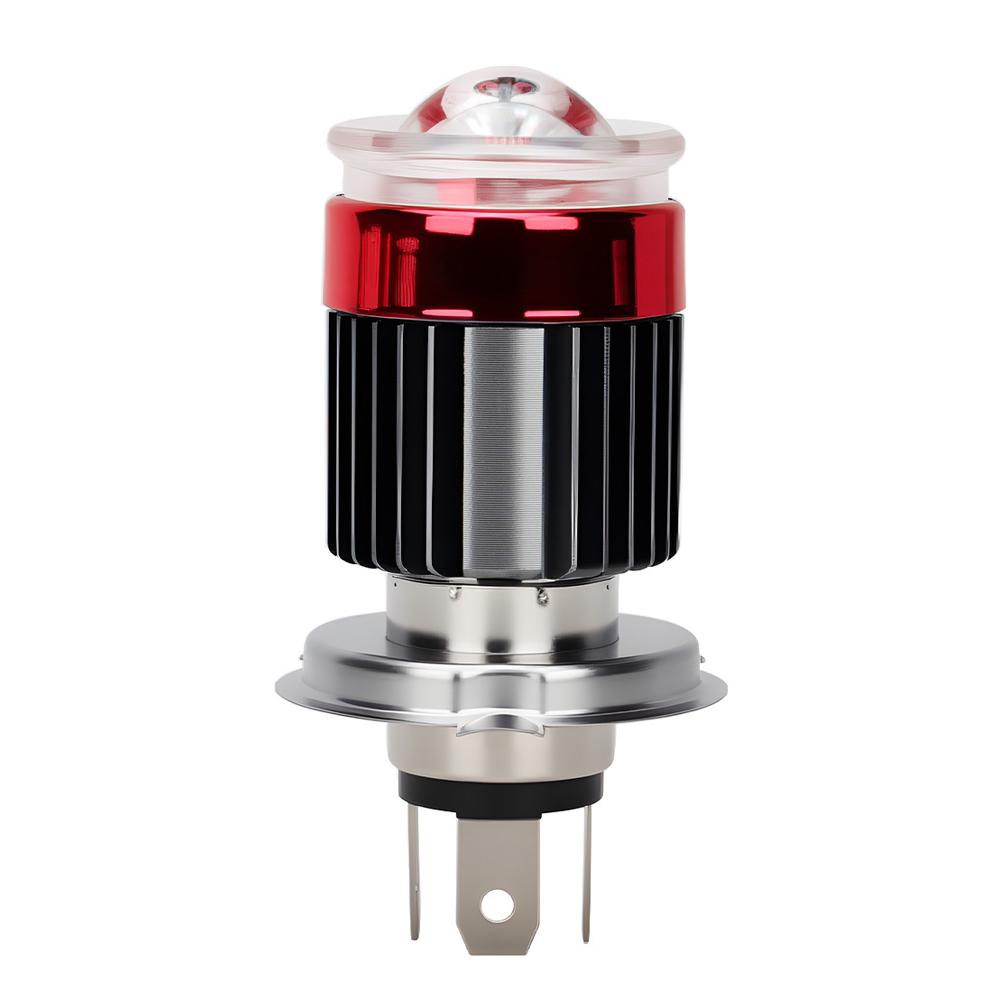 Светодиодная фара для мотоцикла H4 BA20D Линза проектора фары Мотоциклетная сигнальная лампа Лампочка Дальний/Ближний свет Мотоциклетная лампочка Фара