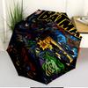 Superheroes Print Automatic Open Close Umbrella, Portable Foldable Umbrella, for Outdoor Commute Camping Trip, Ideal Birthday Gift