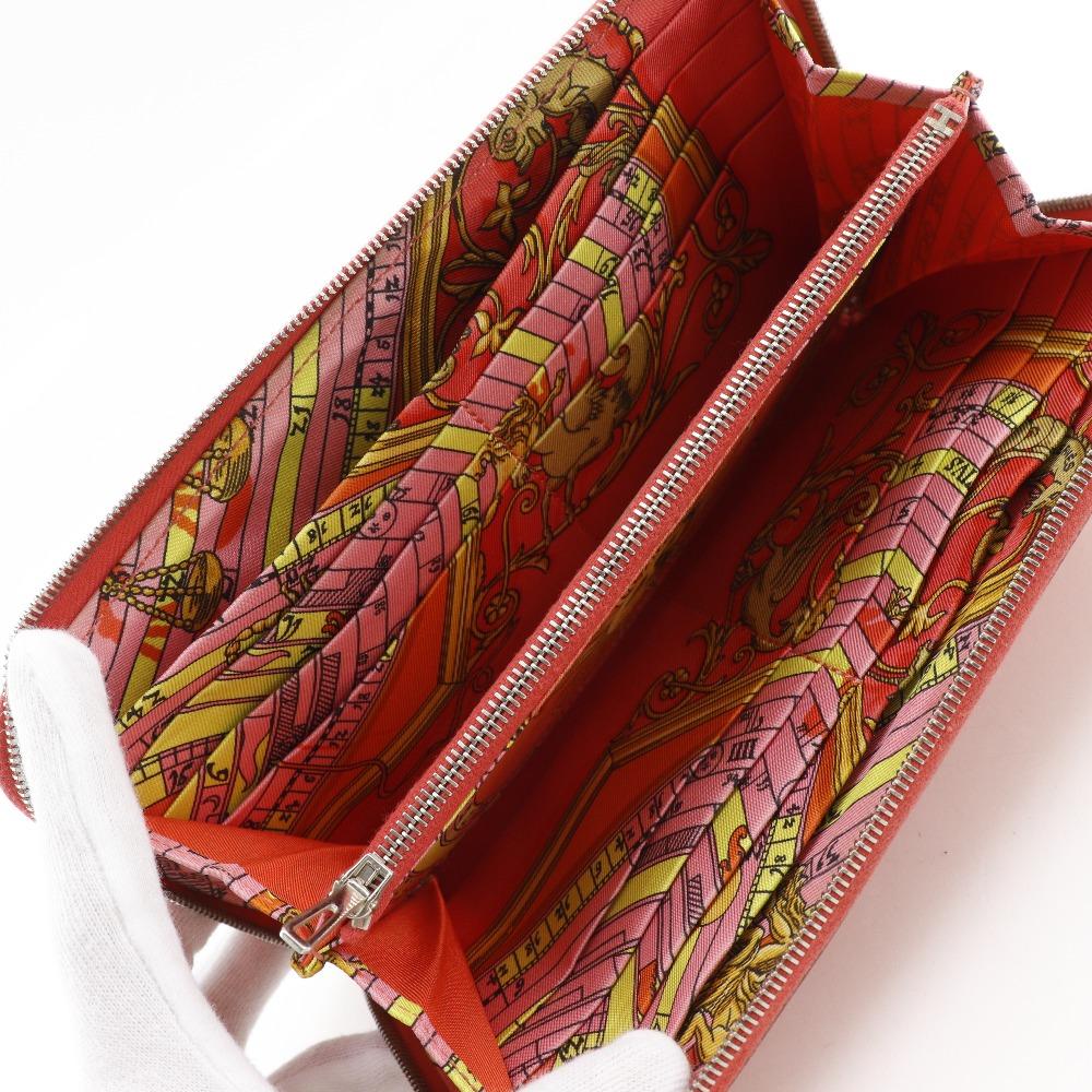 HERMES Azap long silk in Purse Rose Jaipur pink Epsom Women Used