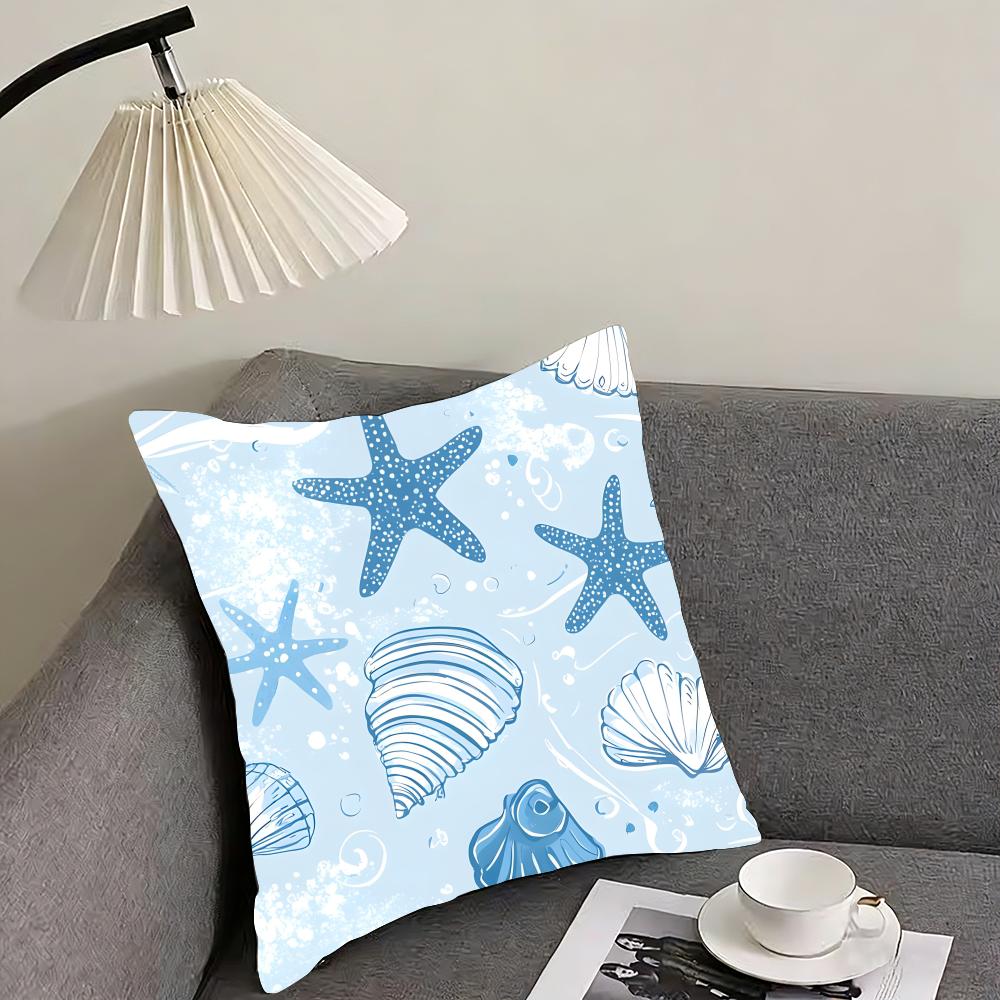 Ocean Animals INS Cushion Cover Pillowcase Ultra Soft Skin Friendly Fabric Cloud Like Comfort  Concealed Zipper
