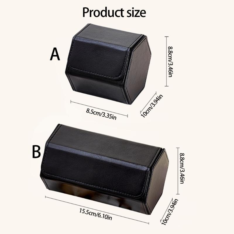 Elegant PU Leather Hexagon Watch Box Compact Design For Safe Jewelry