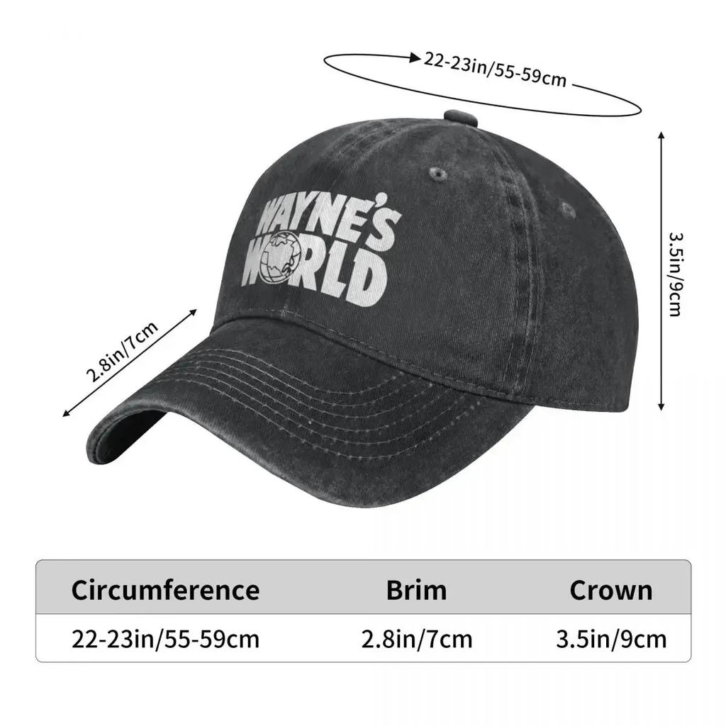 2026 Waynes World Baseballkappe Beliebte Komödie Kpop Rock Trucker-Kappe Atmungsaktiv Unisex Herren Mode Benutzerdefiniertes Logo Baseballkappen