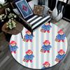 Paddington Bear Round Area Rug,Carpet Rug for Living Room Bedroom Sofa Playroom Decor,Non-slip Floor Mat