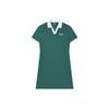 New SS24 Short Sleeved Dress Women's Cat's Eye Stone Green F51W429301F-TQ