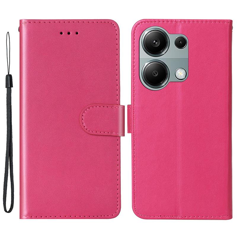 Etui dla Xiaomi Redmi Note 13 Pro 4G/Poco M6 Pro 4G PU Skórzane Klapka Pokrowiec na Telefon Portfel Uchwyt na Karty