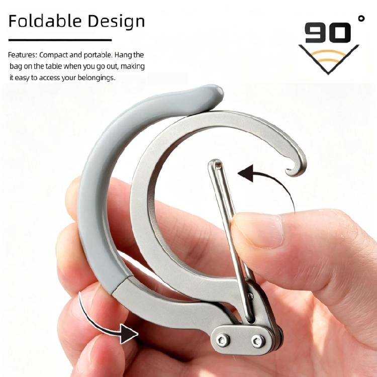 Practical Bag Hanging Hook for Tables, Chairs, and Rails, Folding S Shape Hangers for Umbrellas, Water Bottles, and Small Carried Items