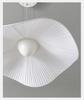 Nordic Lotus Leaf Pendant Light - Elegant White LED Ceiling Fixture for Living Room, Bedroom, Study, or Restaurant.