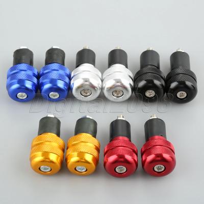 2ks 7/8"; 22mm motocyklové hliníkové řidítka Převodovka Vyvážená zástrčka Posuvník Závaží konce řidítek Krytka rukojeti pro Honda Suzuki