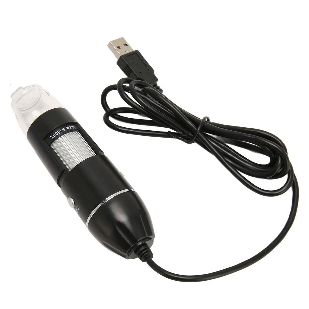 USB Digital Microscope 1600X Magnification 8 LED Portable HD Digital Microscope for Windows for OS X
