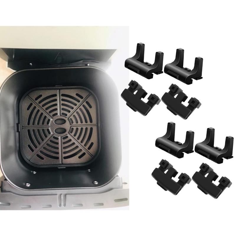 Pack of 8 Air Fryers Silicone Bumper Feet Nonslip Shock Absorbing Replacement Air Fryers Tray Feet for Grill Pans Trays