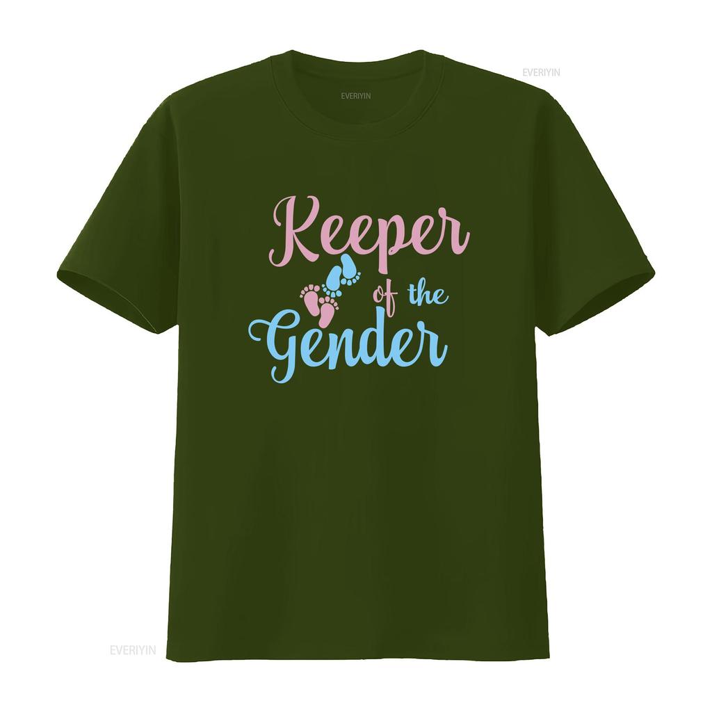 Keeper Of The Gender T Shirt Reveal Pregnant Pregnancy Announceunisext Idea Baby Boy Girl Future Mom Vintage