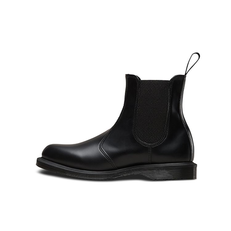 Dr. Martens Fashion Versatile Leather Short Chelsea Boots Women Boots Black 14649001