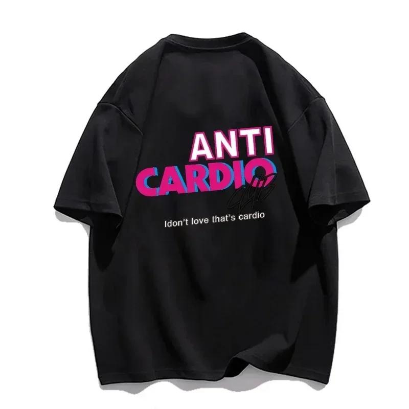 

2024 Summer Men T Shirt Sports Overd Workout Fitness Man Clothing Streetwear Casual Round Neck T-Shirt Tops#Color XXXXXL чёрный