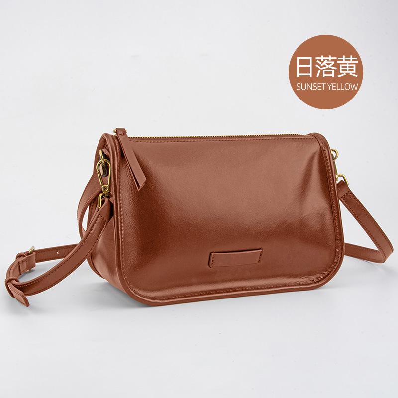 New Women's Underarm Bag, Niche Genuine Leather Women's Bag, Top Layer Cowhide Handbag, Shoulder Bag, High-end Trendy Crossbody Bag for Women