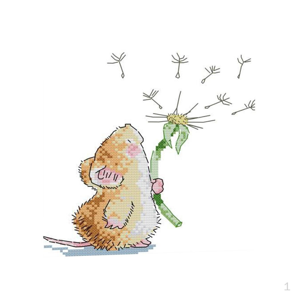 

Сделай сам, милая мышь, стежок для детей, практика для начинающих, см 14CT