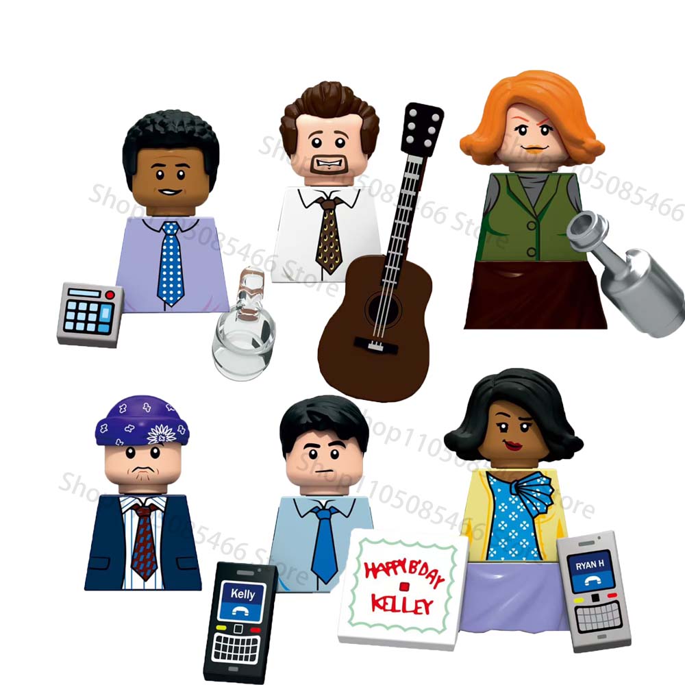 HOT TV Movie The Office Model Bricks Mini Building Blocks Compatible Assemble Puzzle Action Figures Doll Toy Kids Birthday Gifts