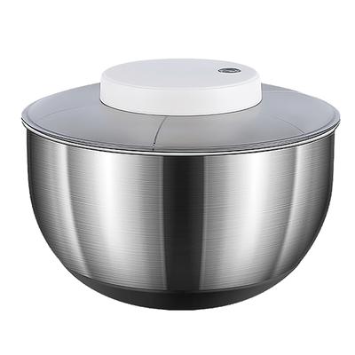 Centrifugadora de salada elétrica grande de aço inoxidável 4500ml centrifugadora de salada eficiente para secar folhas