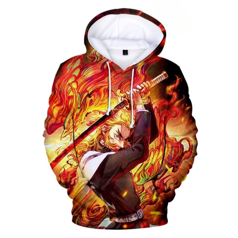 Anime Demon Slayer Kimetsu No Yaiba 3D Printed Hoodies Men Women Hoodie Harajuku Sweatshirts Boys Girls Tracksuits Clothes