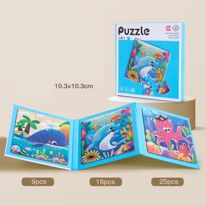 

Новая деревянная головоломка 3 в 1 Мультяшное животное Монтессори игрушка для детей Раннее развитие Тренировка логического мышления Игра-головоломка