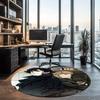 Sherlock Printed Round Rug Carpet Chair Rug Area Rug Entryway Doormats,for Office Chair Living Room Bedroom Kitchen Room.