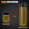 Universal 2 Port Aluminum 750Ml Baffled Oil Catch Can Reservoir Tank With Breather Filter And Drain Valve