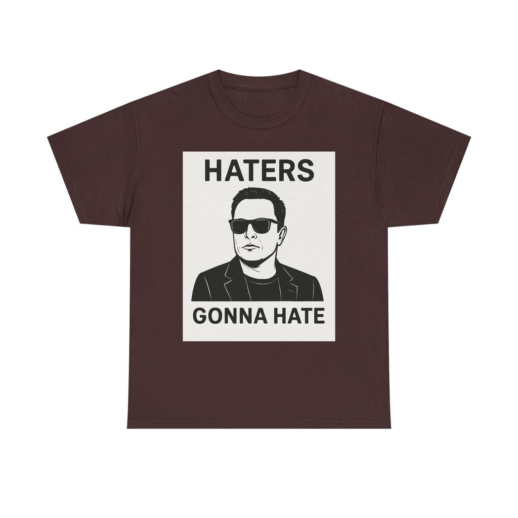Teen Girl's Cotton T-shirt Summer Casual Graphic Tee Short Sleeve Elon Musk DOGE Genius T-Shirt, Funny Political Tee, Haters Gonna Hate Shirt,