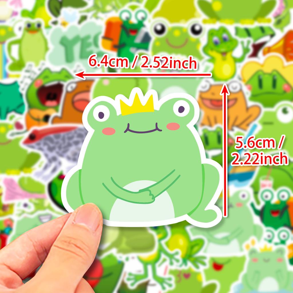 50 Cartoon Guagua Series Stickers Cute Frog Full Set of Doodle Stickers Suitcase