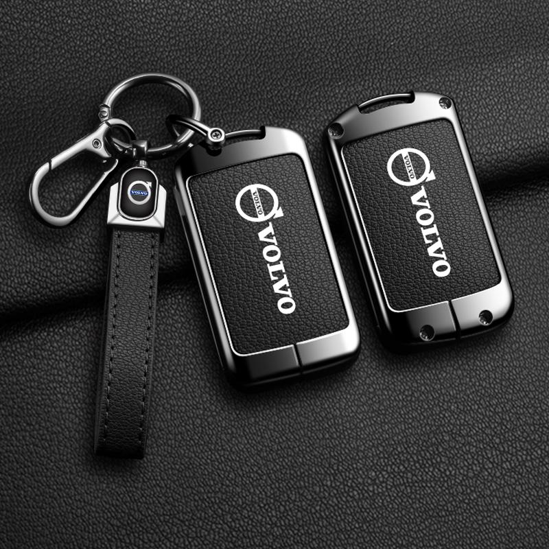 Fjgdr0 Zinc Alloy Car Key Case Full Cover Protector Holder Shell Fob For Volvo XC60 XC40 XC90 S90 V60 S60 V90 C40 Polestar 1 Polestar 2