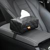 Car Tissue Box Cover Sun Visor Chair Back Hanging Type Car Tissue Box Armrest Box Towel Tissue Storage CaseUniversal PU Leather
